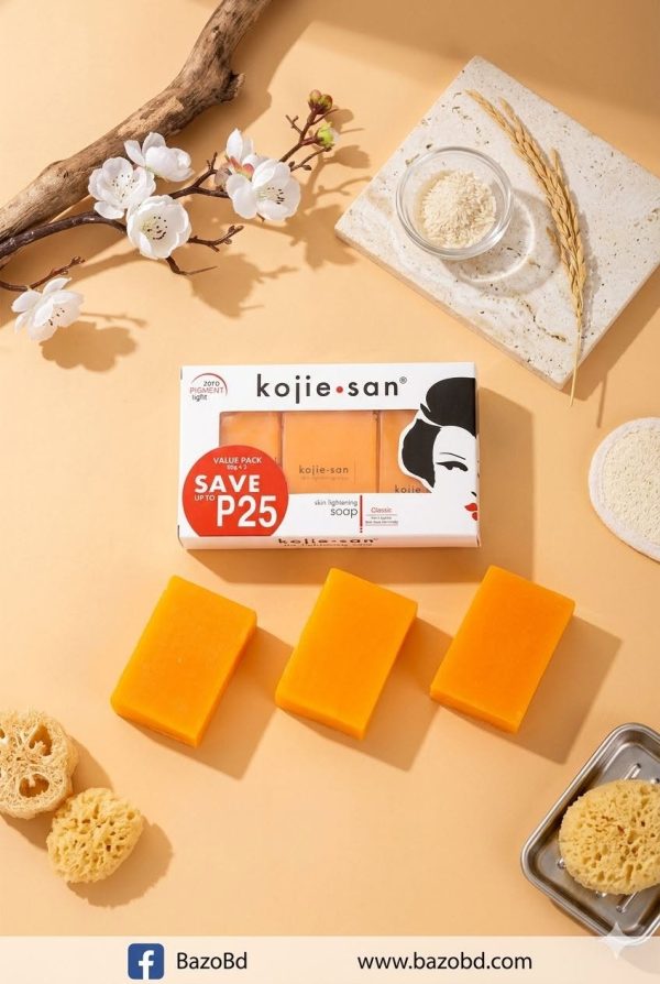 Kojie San Skin Lightening Kojic Acid Soap 3 Bars 65g